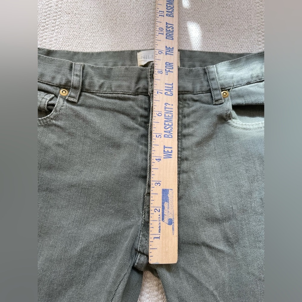 Nili Lotan Low Rise Jeans Straight Leg Raw Hem Cropped Size 0 Extra Small - Picture 6 of 7
